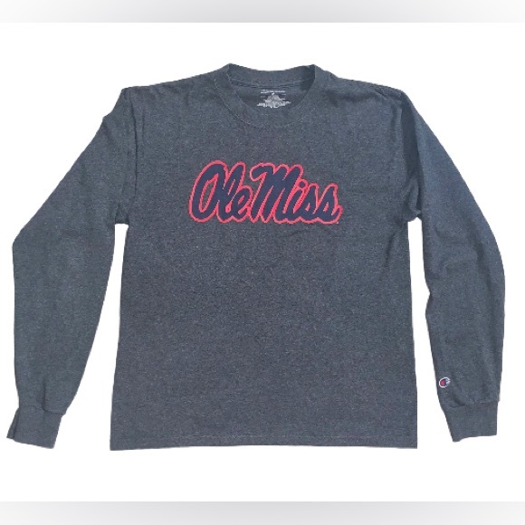 OLE MISS Champion brand logo Women’s longsleeve T-Shirt size medium M - Picture 1 of 9